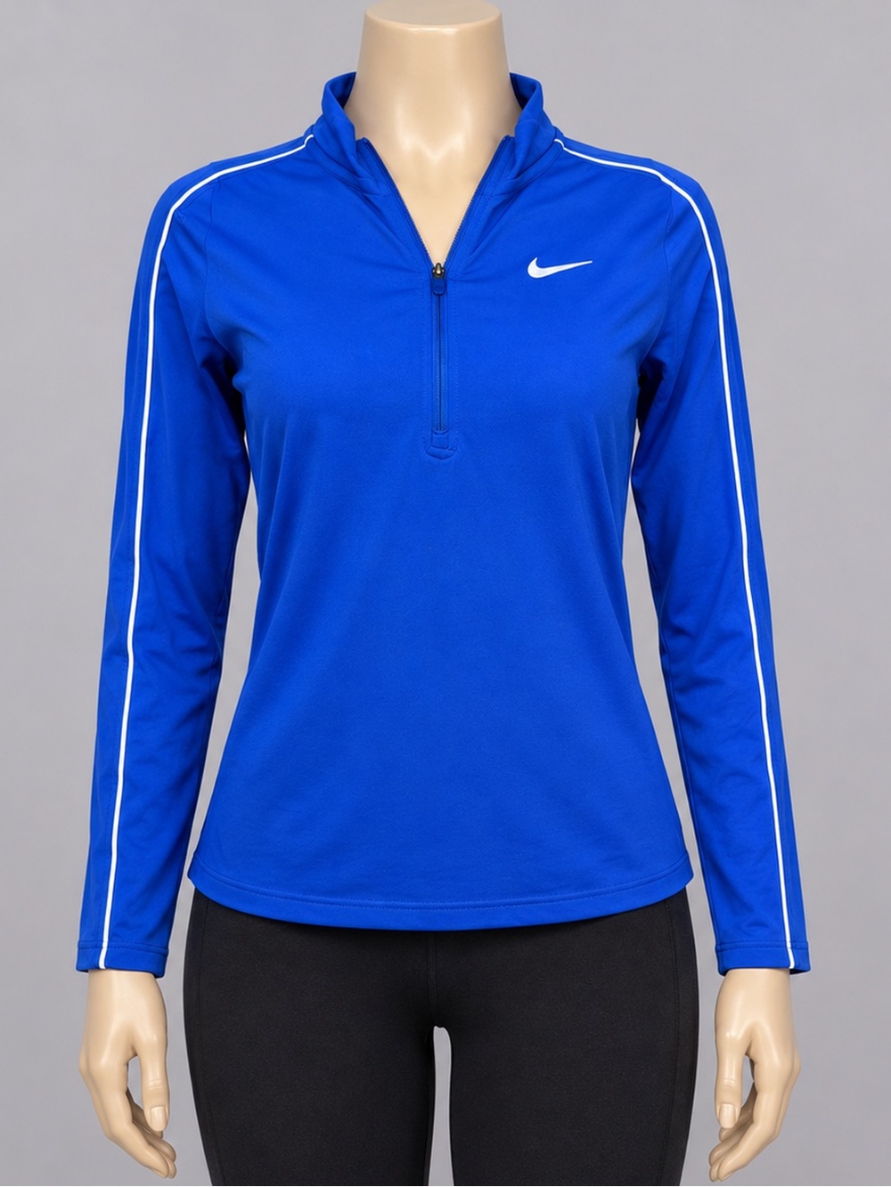Nike Dri-FIT Women’s Quarter Zip Pullover M Royal Blue Lightweight
